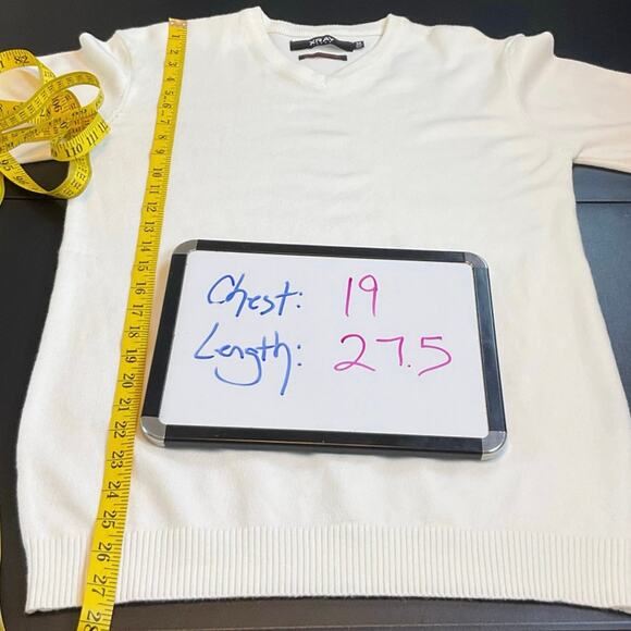 X-Ray Jeans V-Neck Sweater Size M Slim Fit Lightweight Pullover Casual Classic - Picture 8 of 8